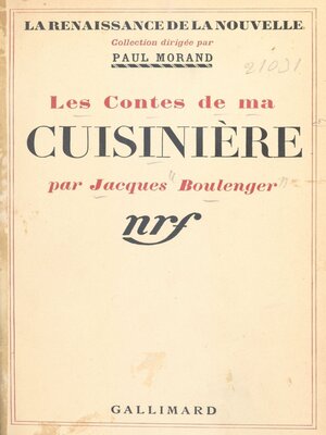 cover image of Les contes de ma cuisinière